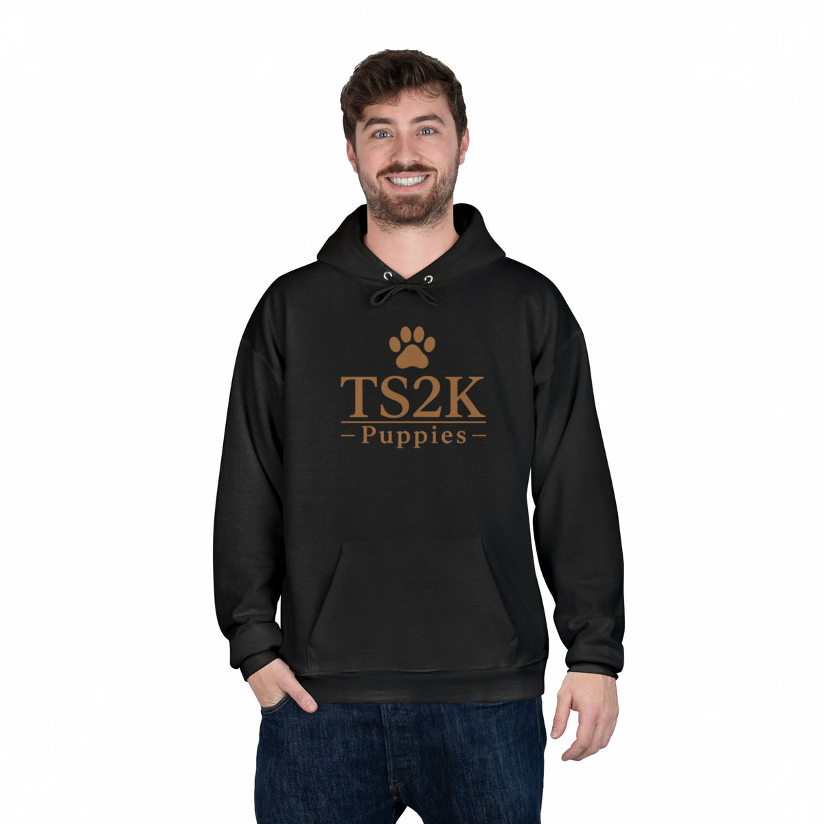 Paw Print Hoodie — "TS2K Puppies" Cute Puppy Paw Sweatshirt