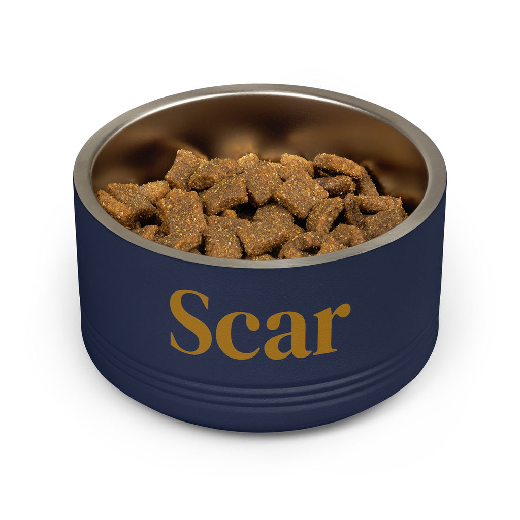 Personalized Dog Bowl — Signature Edition • Gold Text • DM Serif Display | TS2K Puppies