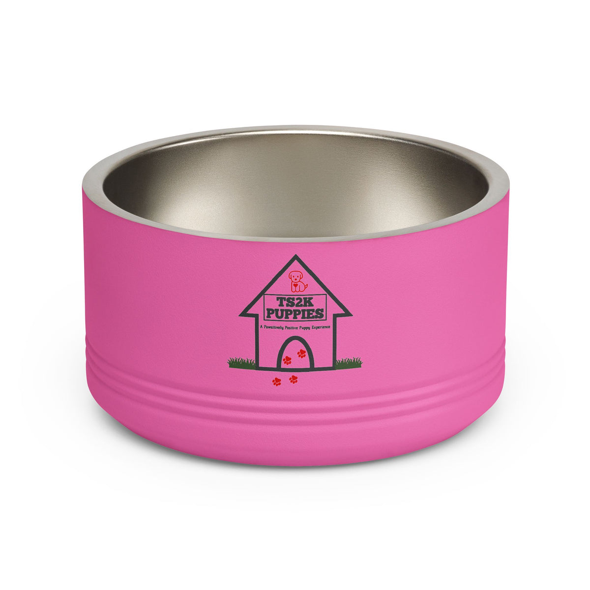 Personalized Dog Bowl — Signature Edition • Gold Text • DM Serif Display | TS2K Puppies