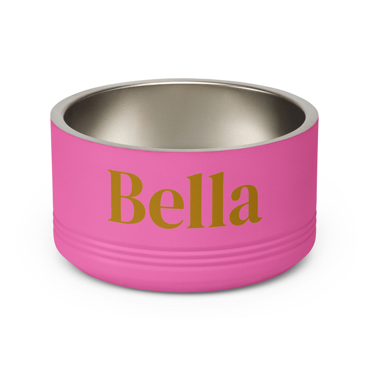 Personalized Dog Bowl — Signature Edition • Gold Text • DM Serif Display | TS2K Puppies