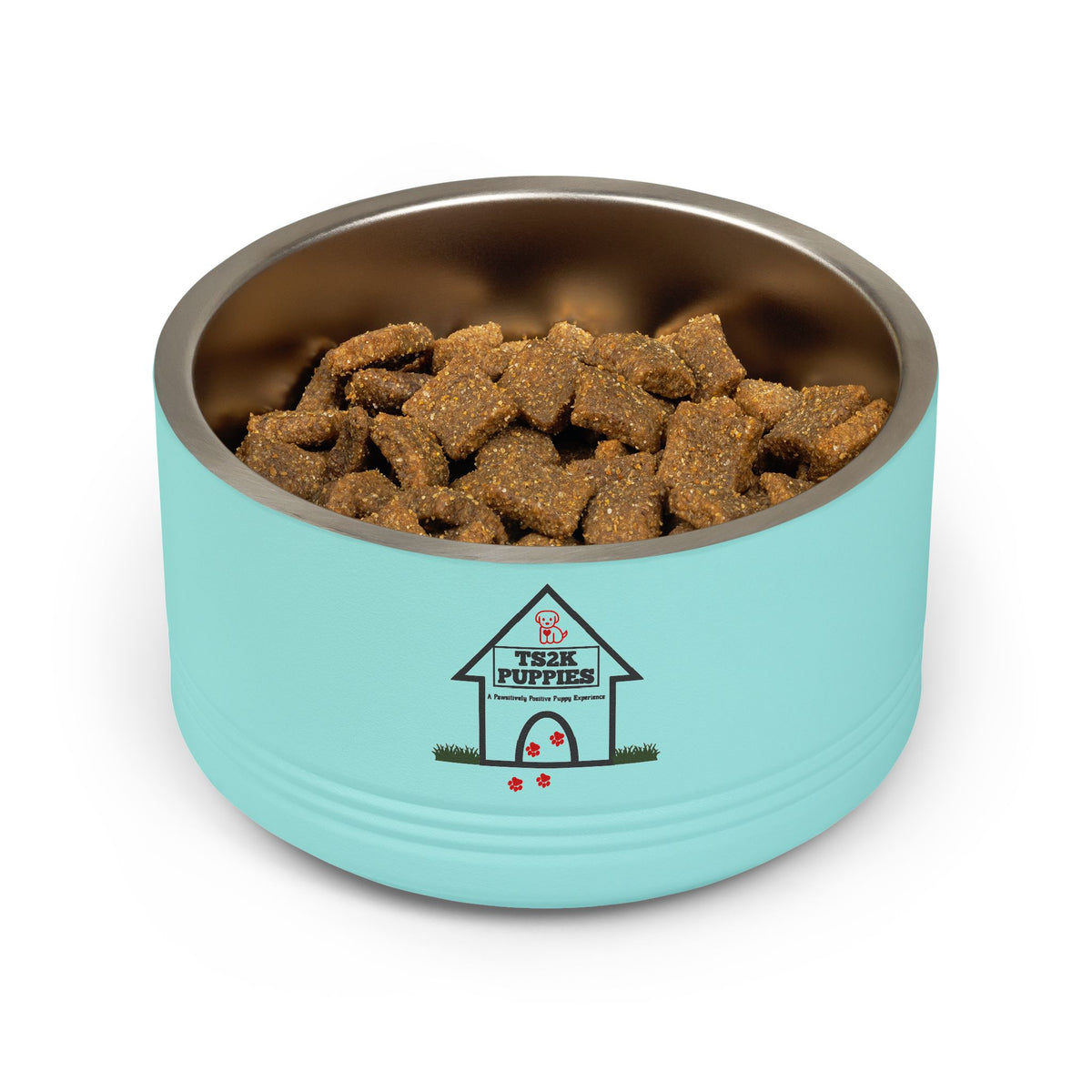 Personalized Dog Bowl — Signature Edition • Gold Text • DM Serif Display | TS2K Puppies