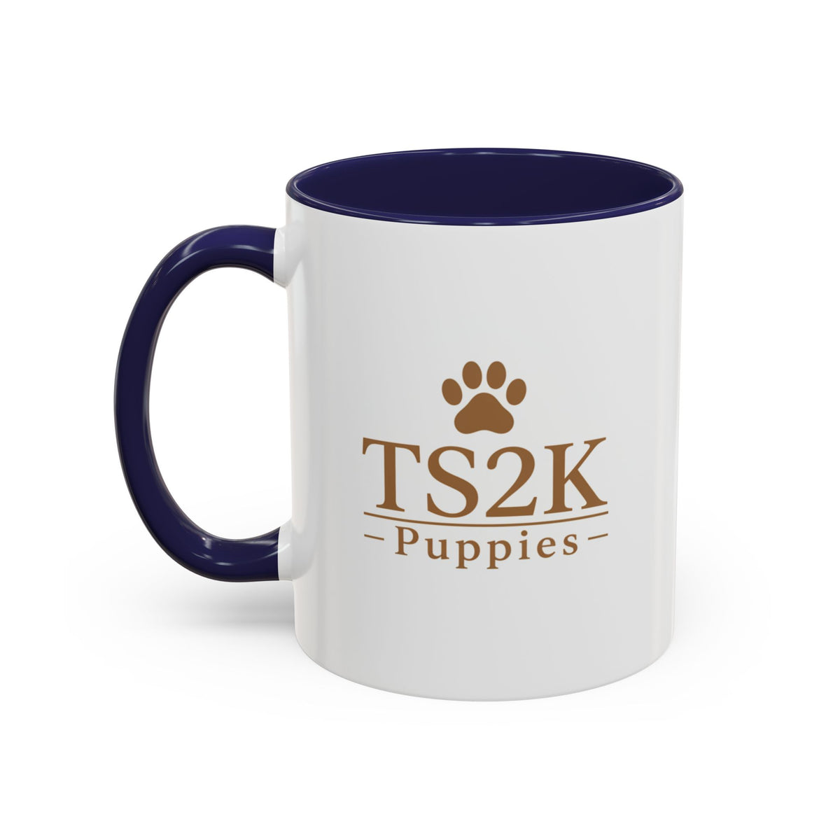 TS2K Puppies Paw Logo Accent Coffee Mug — Dog Rescue Support