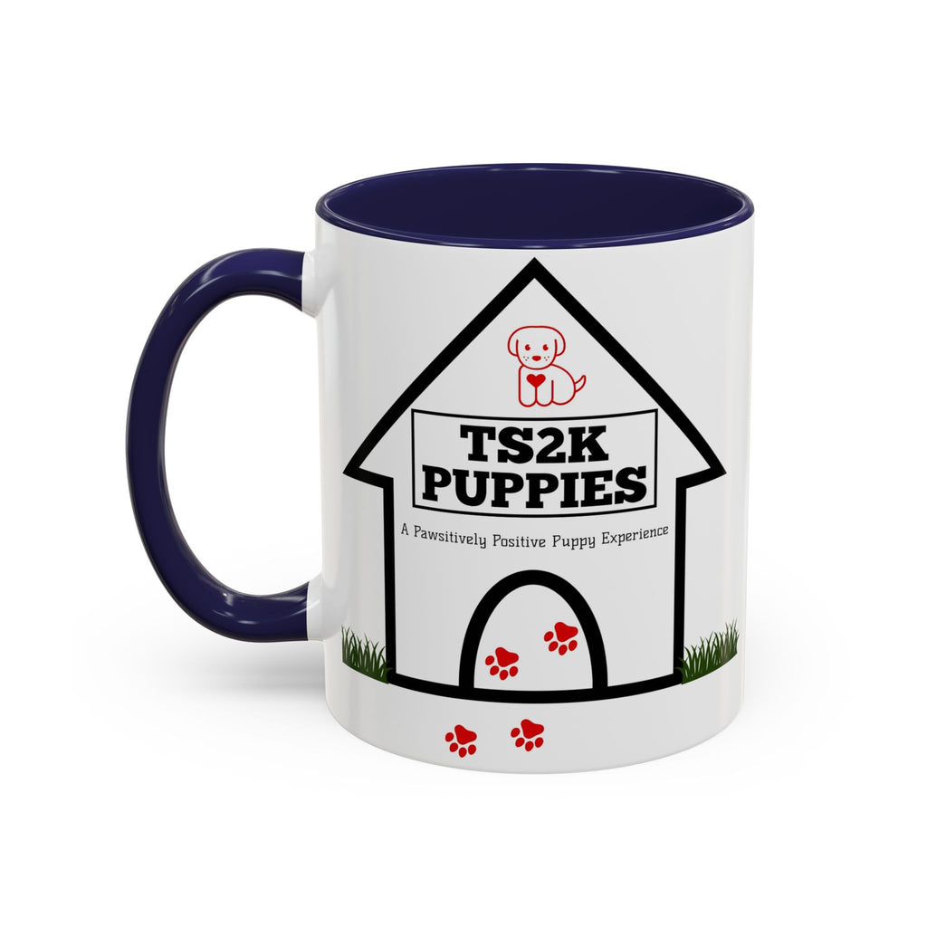 TS2K Puppies Paw Logo Accent Coffee Mug — Lifetime Puppy Support