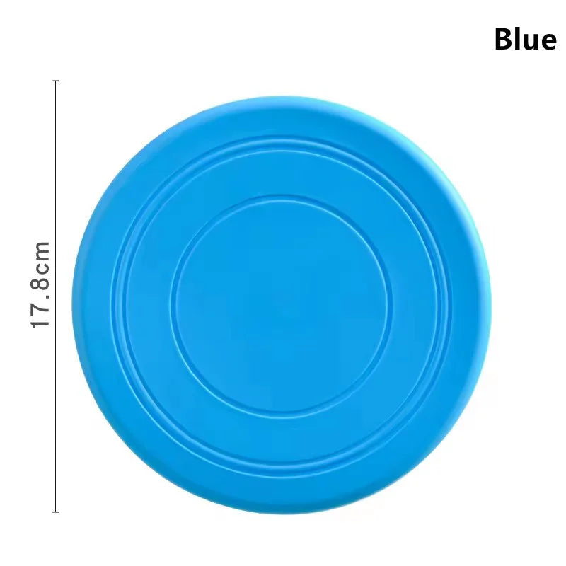Soft Rubber Dog Frisbee — Tear-Resistant Flying Disc for Fetch & Training | TS2K Puppies
