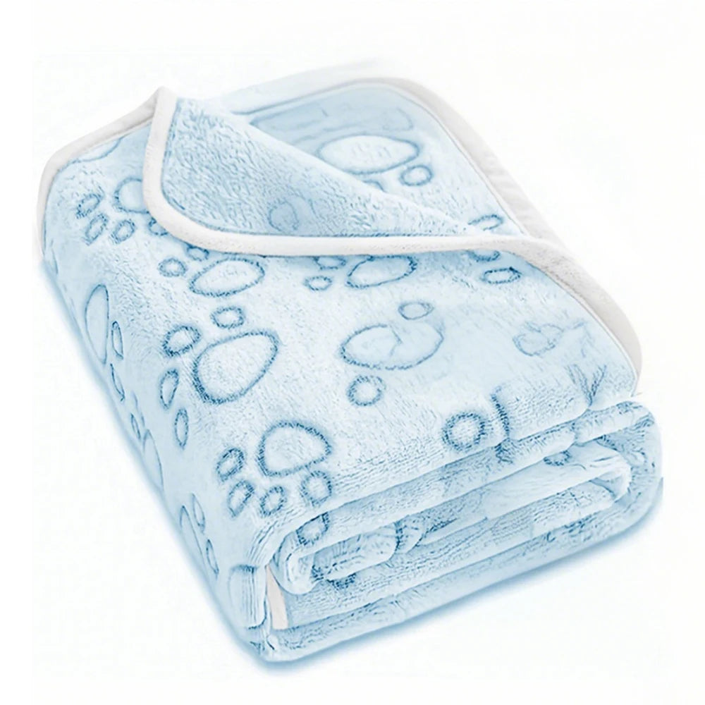 Puppy Blanket — Ultra-Soft Paw Print Pet Blanket for Dogs & Cats