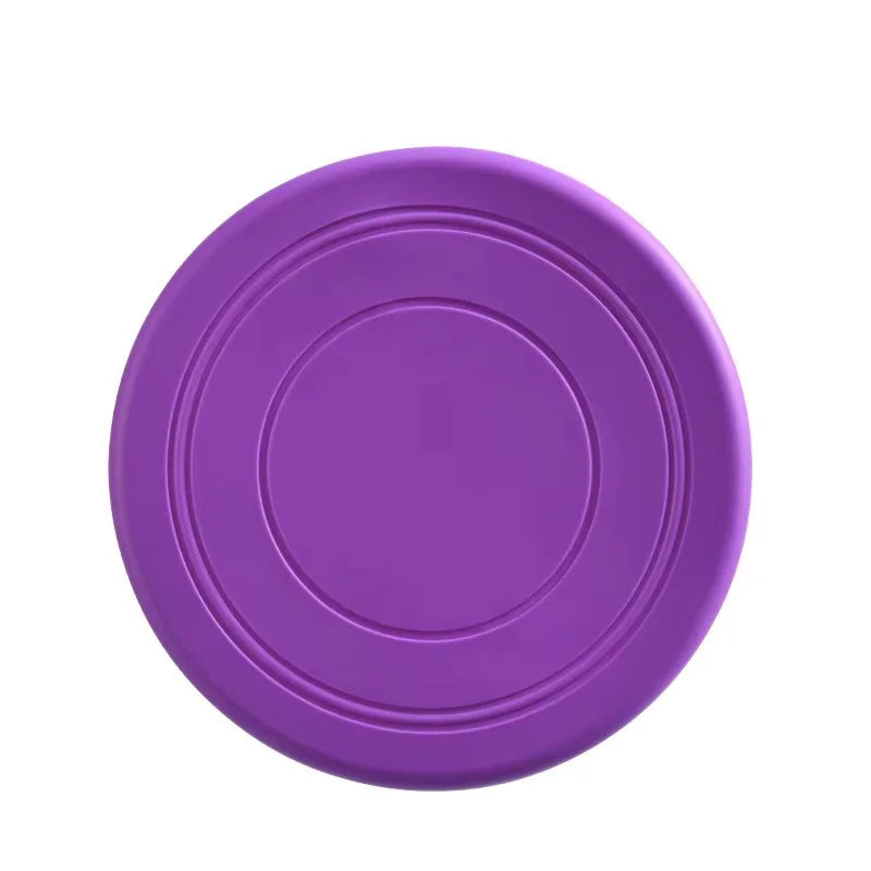 Soft Rubber Dog Frisbee — Tear-Resistant Flying Disc for Fetch & Training | TS2K Puppies