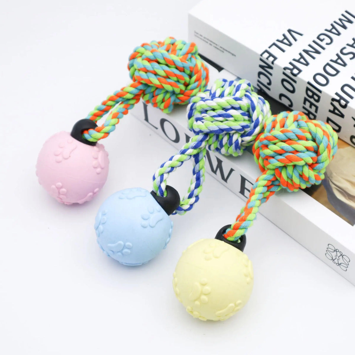 Cotton Rope Knot Dog Toy — Teeth Cleaning Chew & Tug Toy | TS2K Puppies