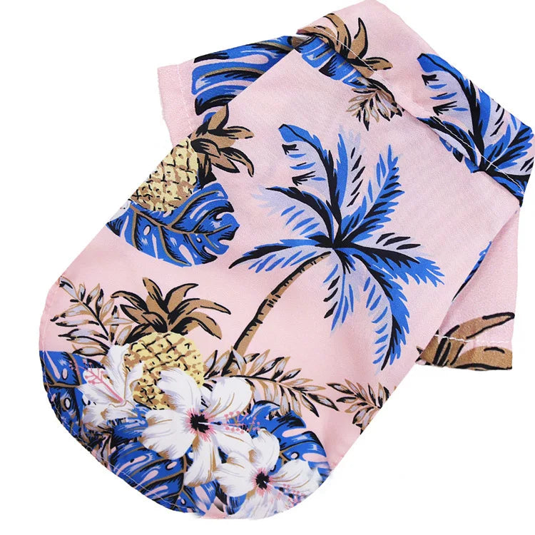 Hawaiian Dog Shirt — Summer Beach Style Pet Clothing for Dogs & Cats