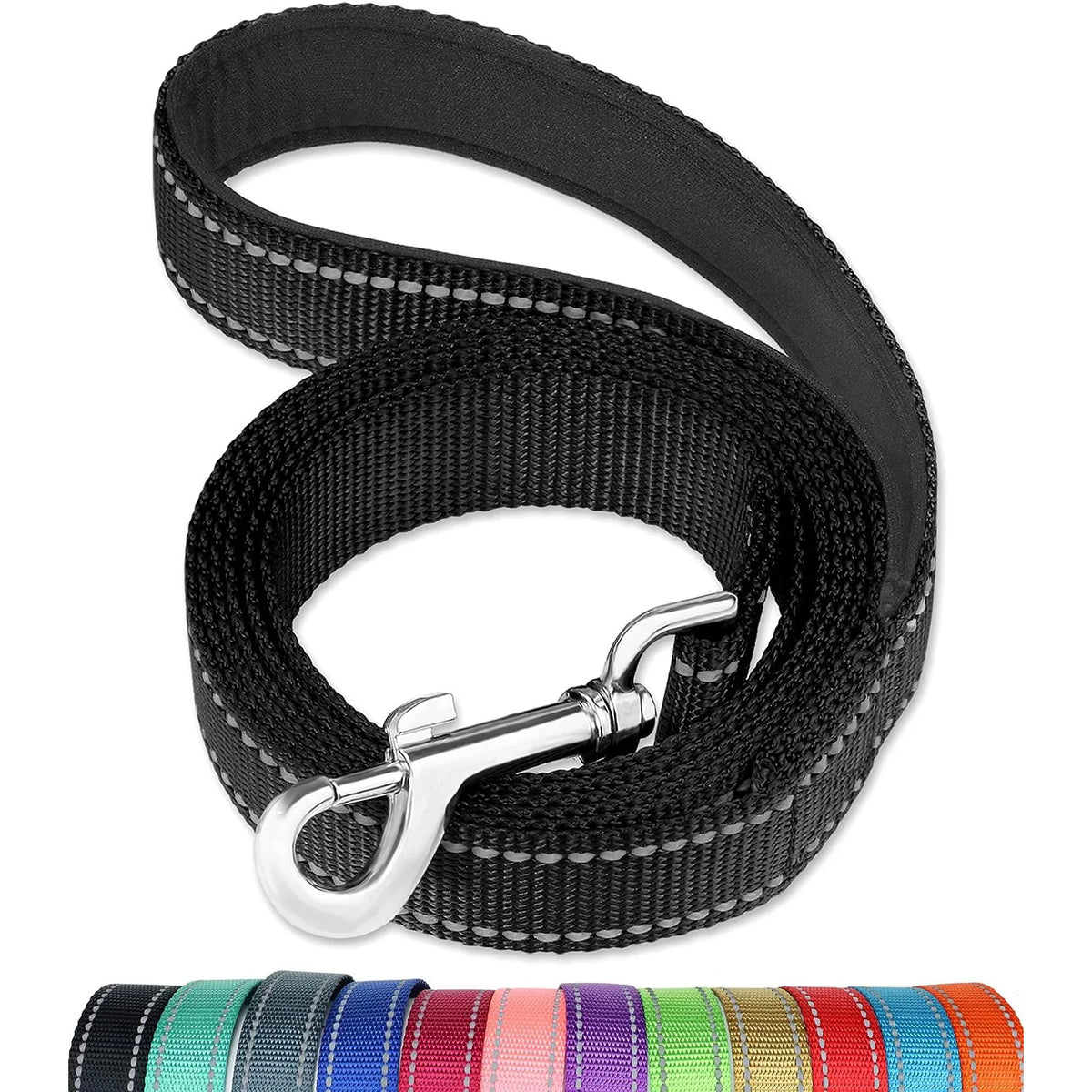 Reflective Dog Leash | Soft Padded Handle for Small & Medium Dogs