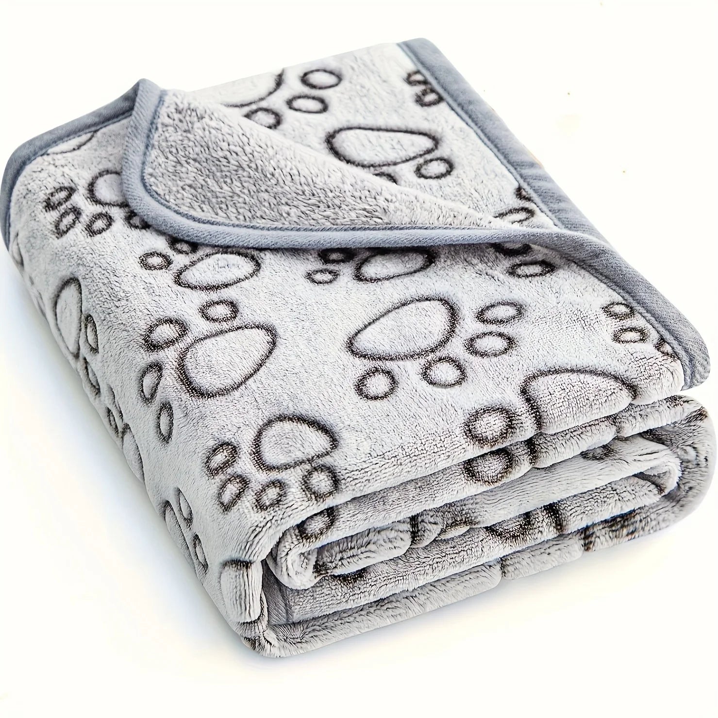 Puppy Blanket — Ultra-Soft Paw Print Pet Blanket for Dogs & Cats
