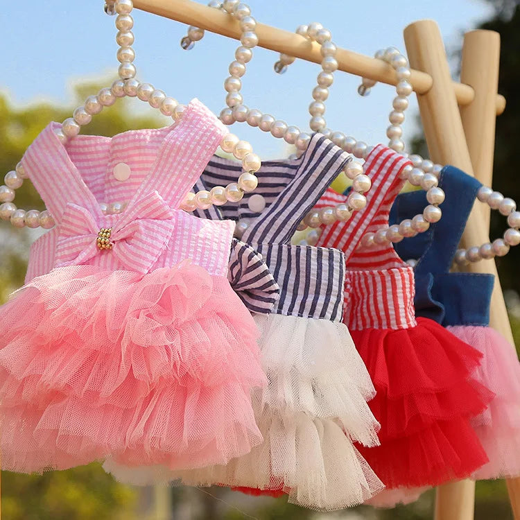 TS2K Puppies Dog Summer Dress & Lace Skirt