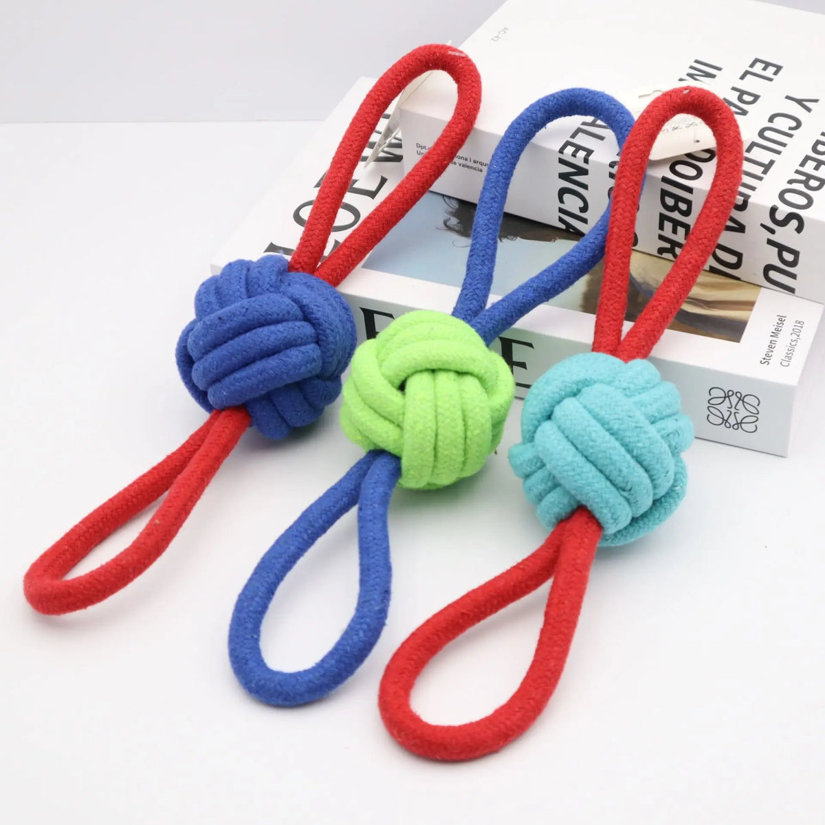 Cotton Rope Knot Dog Toy — Durable Teeth-Cleaning Chew & Tug Toy | TS2K Puppies