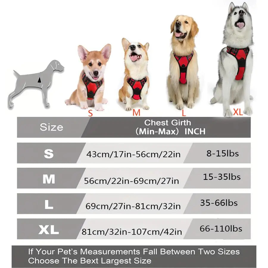 No-Pull Step-In Dog Harness | Reflective & Adjustable
