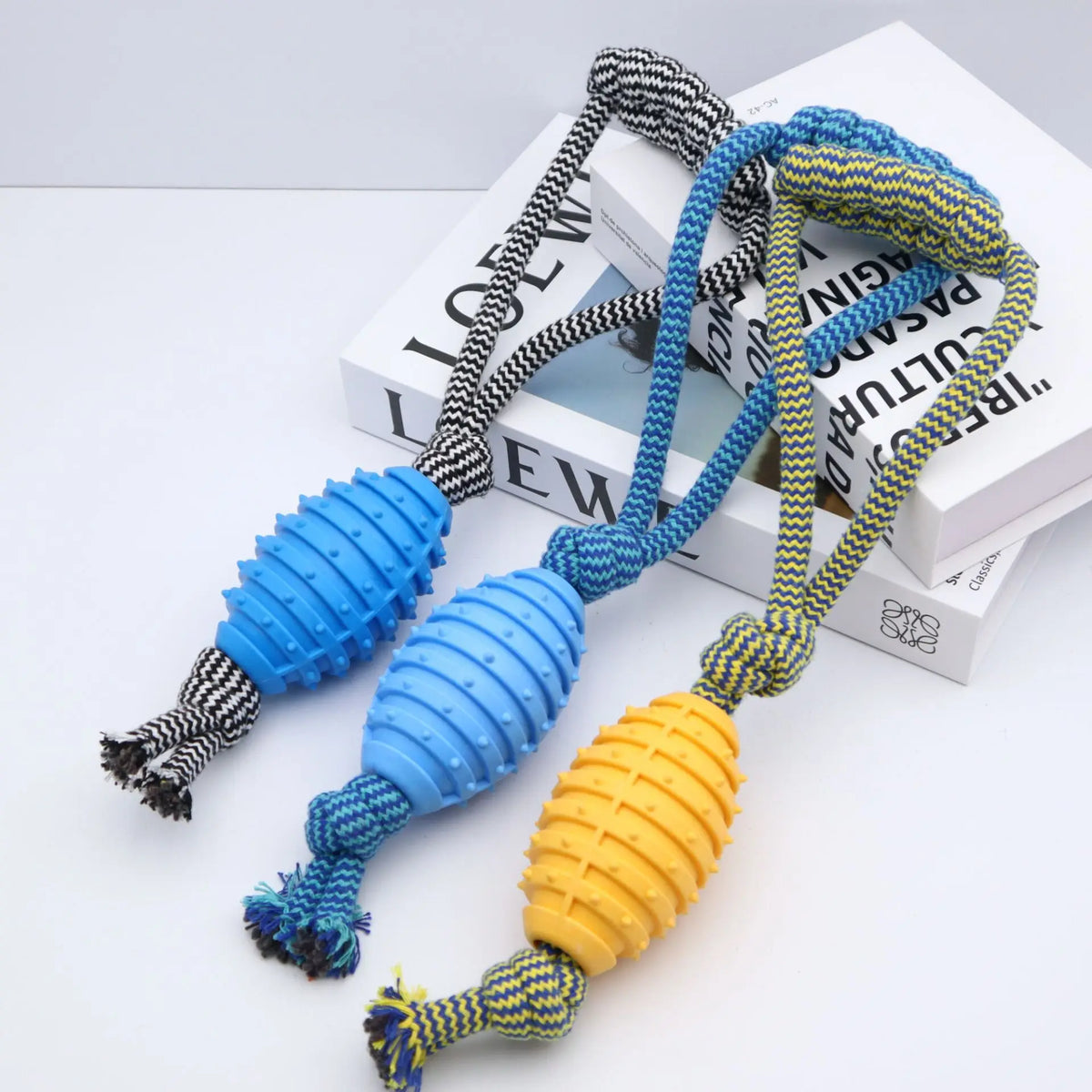 Cotton Rope Knot Dog Toy — Durable Teeth-Cleaning Chew & Tug Toy | TS2K Puppies