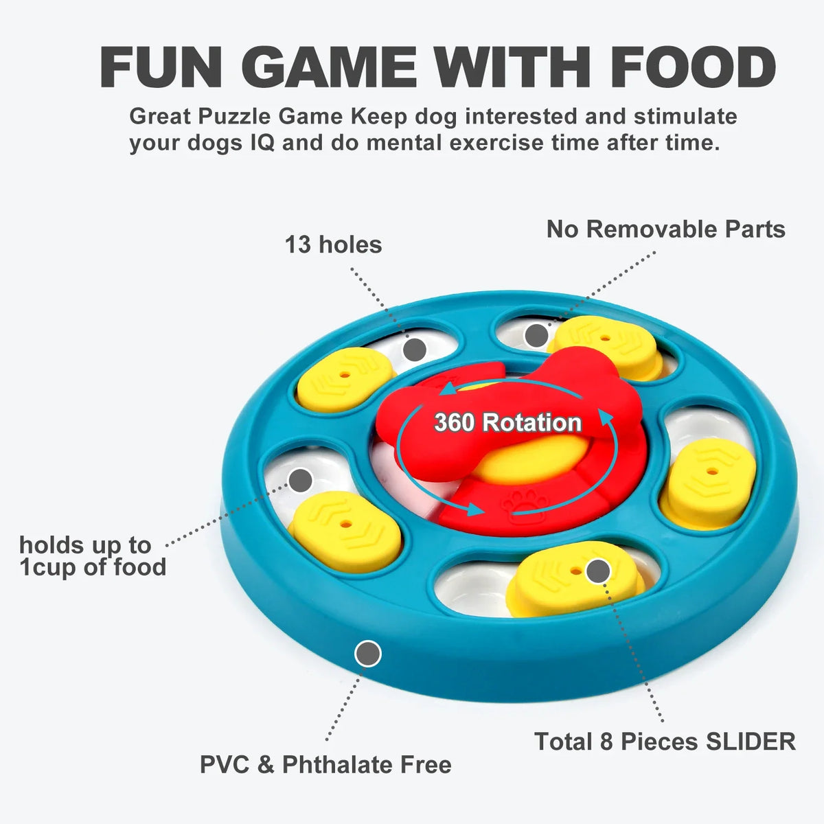 Dog Puzzle Slow Feeder — Interactive IQ Food Dispenser & Lick Mat | TS2K Puppies
