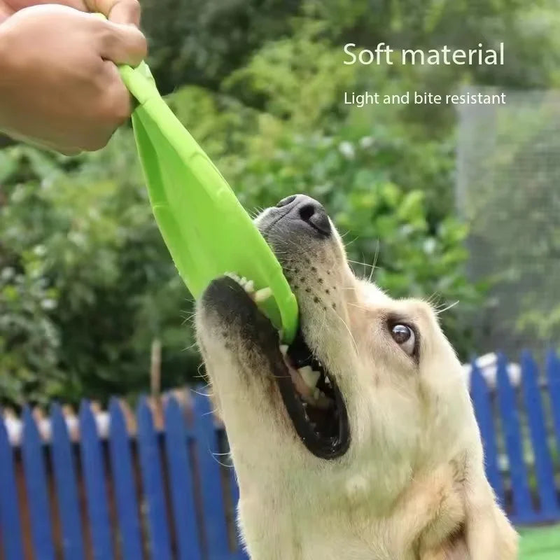 Soft Rubber Dog Frisbee — Tear-Resistant Flying Disc for Fetch & Training | TS2K Puppies