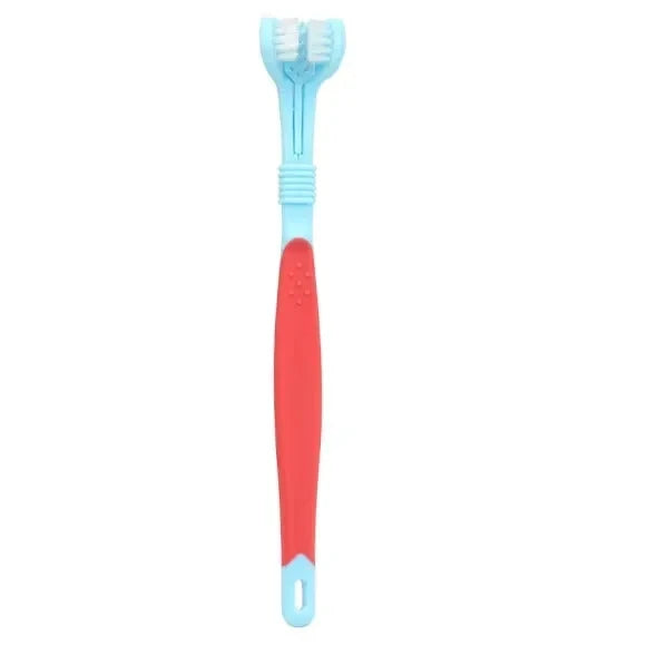 TS2K Puppies 3-Sided Dog Toothbrush