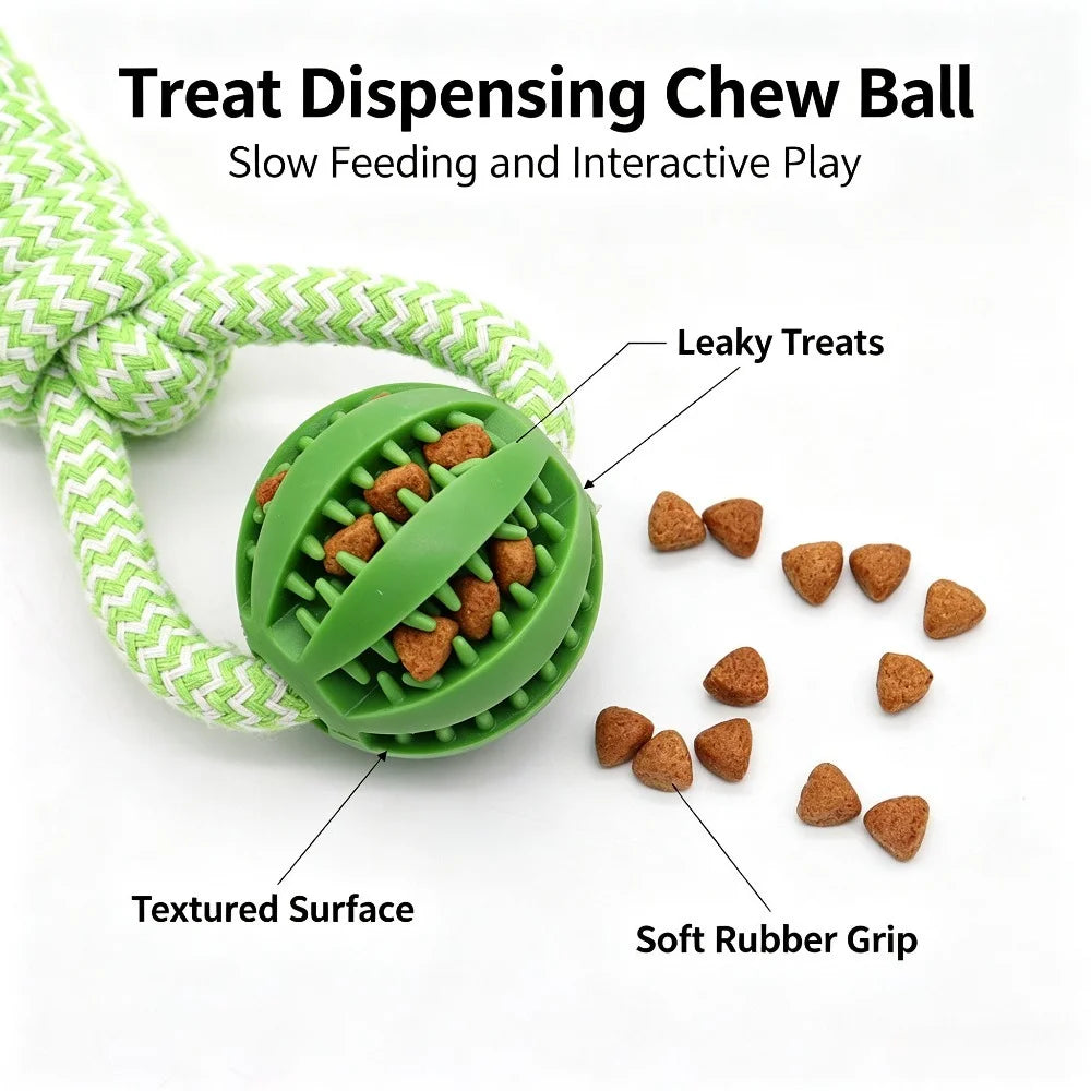 Rope Tug Toy for Dogs — 15" Teeth-Cleaning Chew & Tug-of-War Trainer | TS2K Puppies