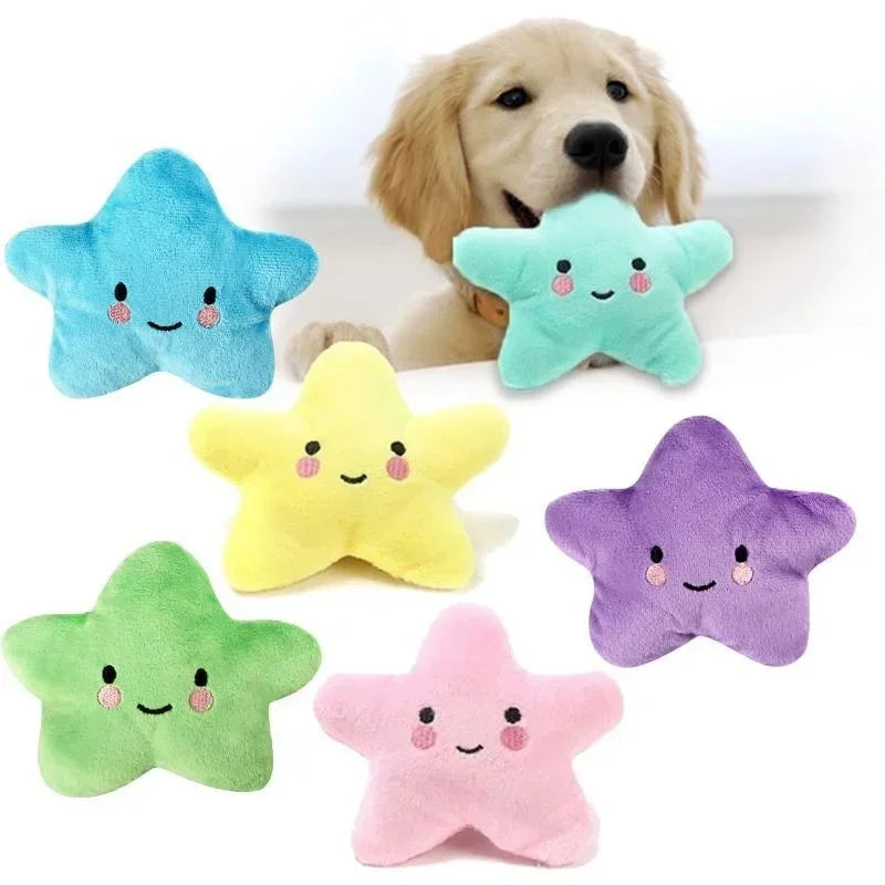 Plush Star Squeaky Dog Toy — Soft Chew & Play Toy for Puppies & Small Dogs | TS2K Puppies
