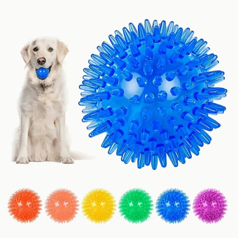 Puppy Squeaky Ball Toy Set — 3-Piece Rubber Chew & Fetch Bundle | TS2K Puppies