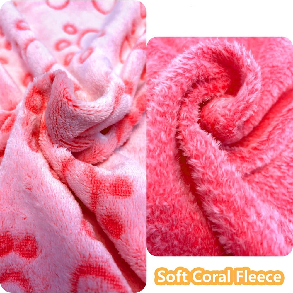 Puppy Blanket — Ultra-Soft Paw Print Pet Blanket for Dogs & Cats