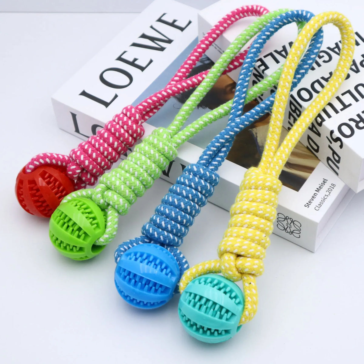 Cotton Rope Knot Dog Toy — Durable Teeth-Cleaning Chew & Tug Toy | TS2K Puppies