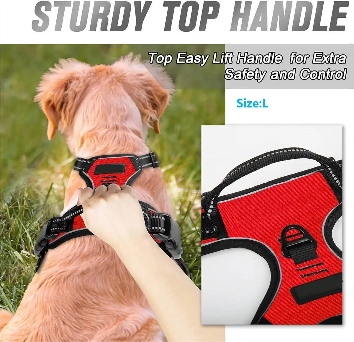 No-Pull Step-In Dog Harness | Reflective & Adjustable