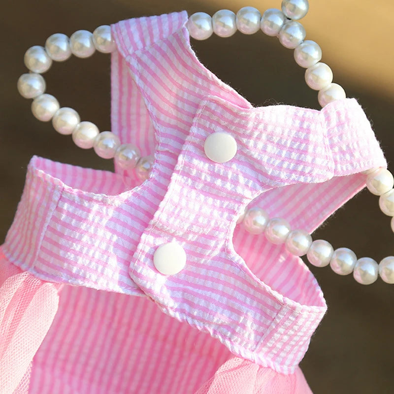 TS2K Puppies Dog Summer Dress & Lace Skirt