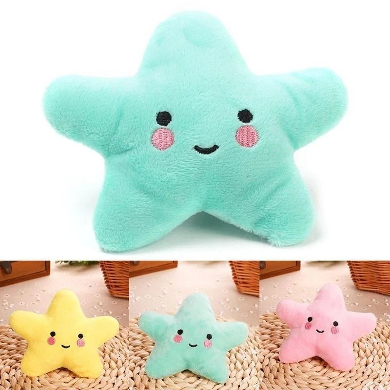 Plush Star Squeaky Dog Toy — Soft Chew & Play Toy for Puppies & Small Dogs | TS2K Puppies