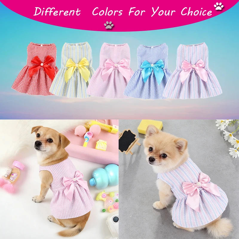 TS2K Puppies Flower Princess Dog Dress