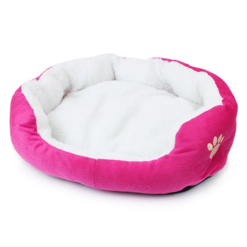 Plush Sherpa Dog Bed — Cozy Bear Design Pet Bed for Small & Large Dogs