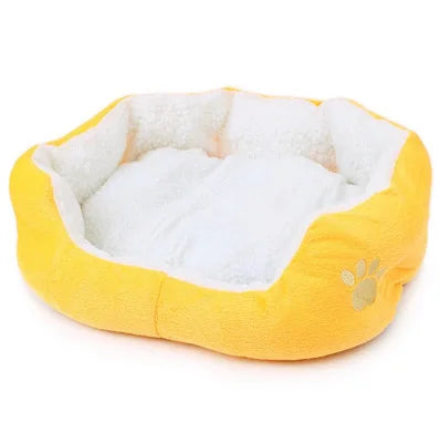 Plush Sherpa Dog Bed — Cozy Bear Design Pet Bed for Small & Large Dogs