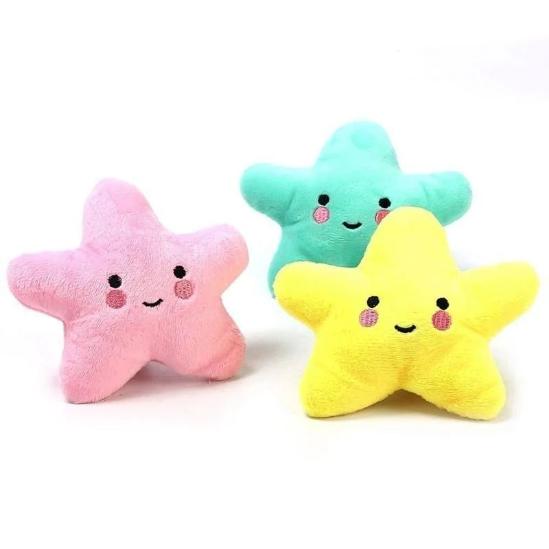 Plush Star Squeaky Dog Toy — Soft Chew & Play Toy for Puppies & Small Dogs | TS2K Puppies