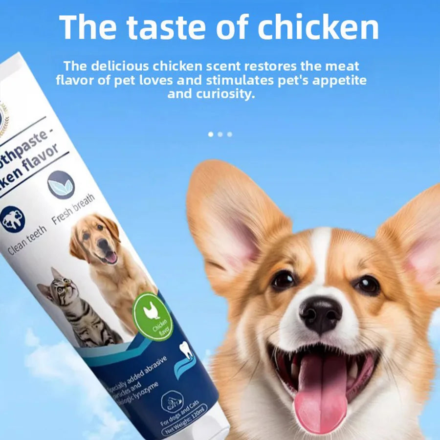 Puppy-Safe Toothpaste — Milk Flavor Dental Paste for Dogs & Cats