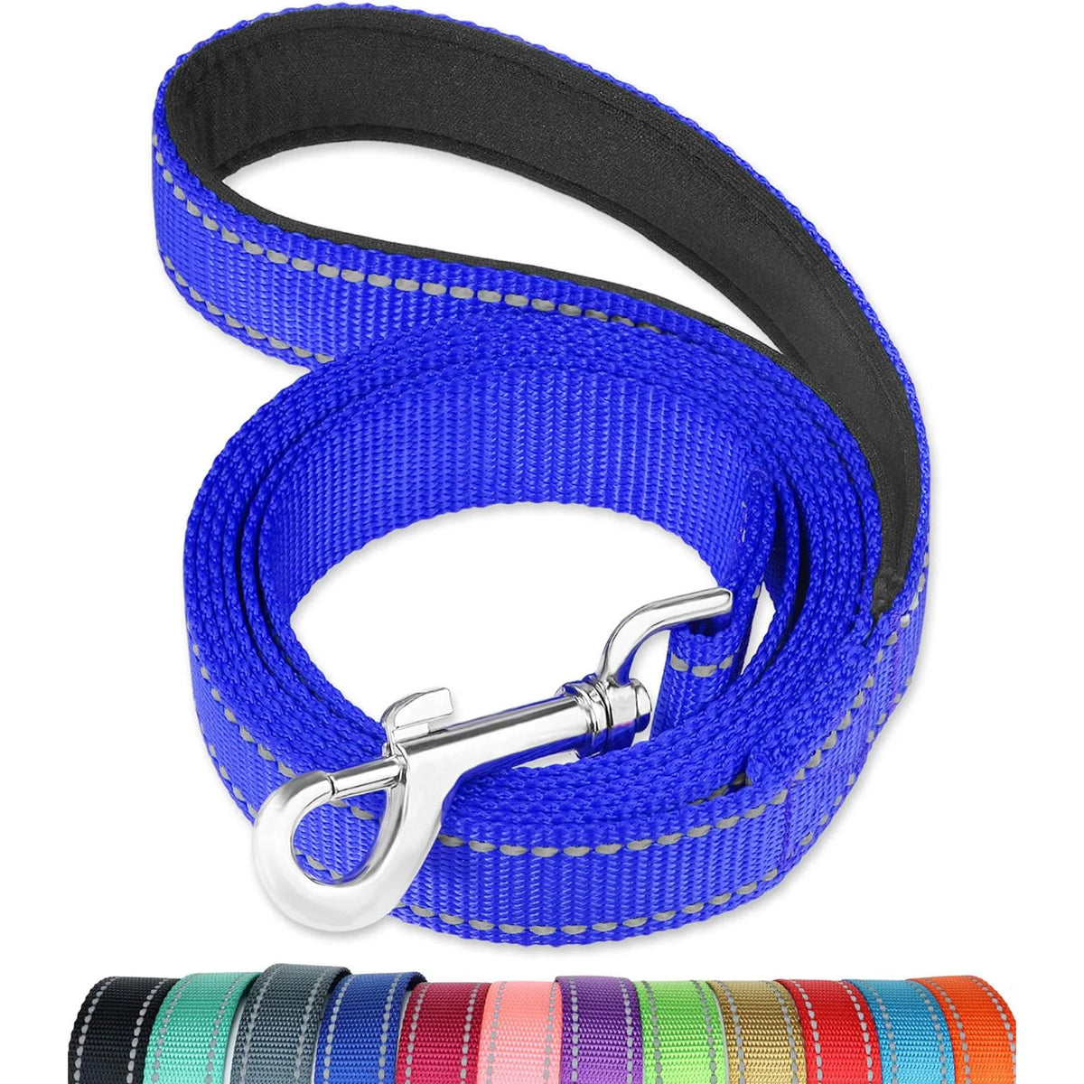 Reflective Dog Leash | Soft Padded Handle for Small & Medium Dogs