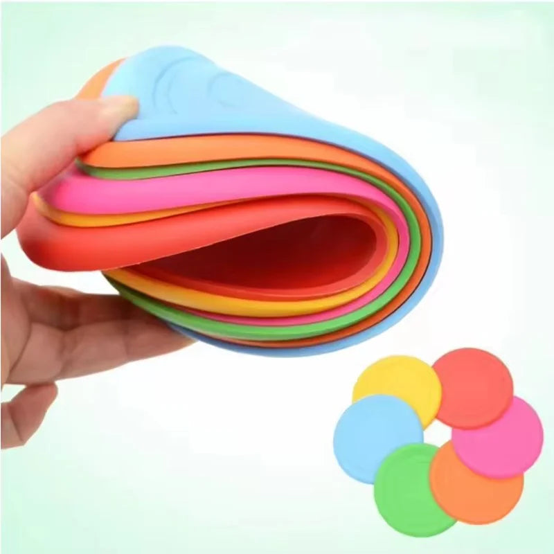Soft Rubber Dog Frisbee — Tear-Resistant Flying Disc for Fetch & Training | TS2K Puppies