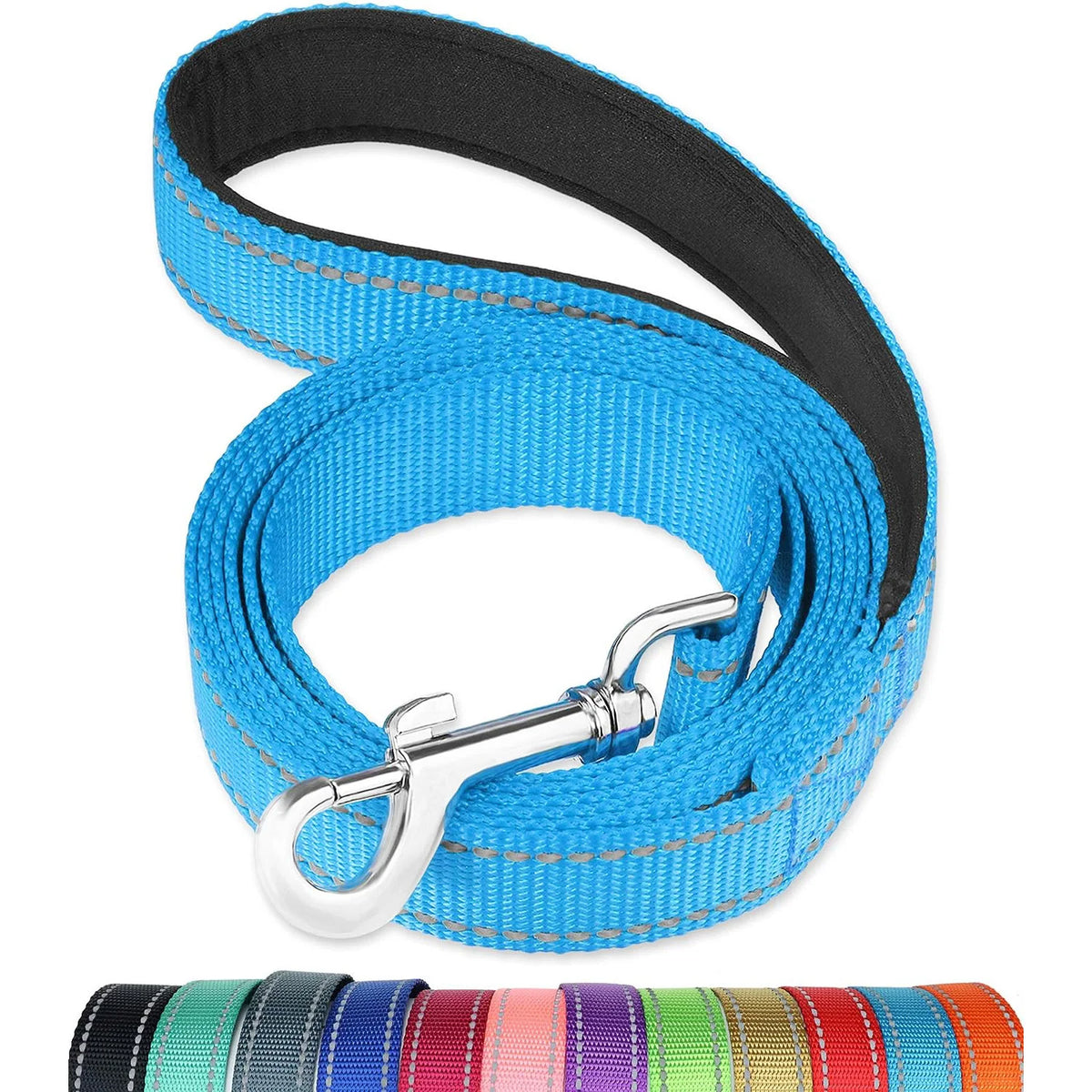 Reflective Dog Leash | Soft Padded Handle for Small & Medium Dogs