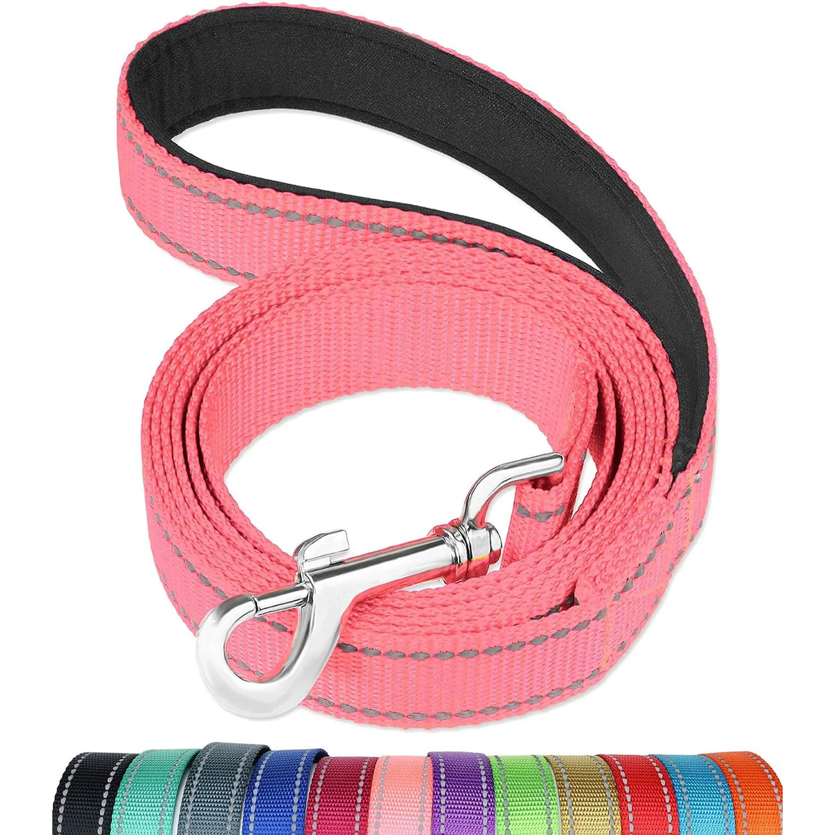 Reflective Dog Leash | Soft Padded Handle for Small & Medium Dogs