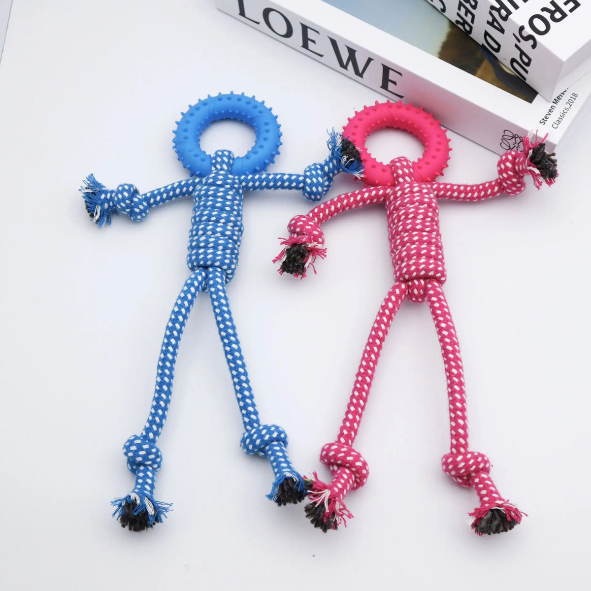 Cotton Rope Knot Dog Toy — Durable Teeth-Cleaning Chew & Tug Toy | TS2K Puppies