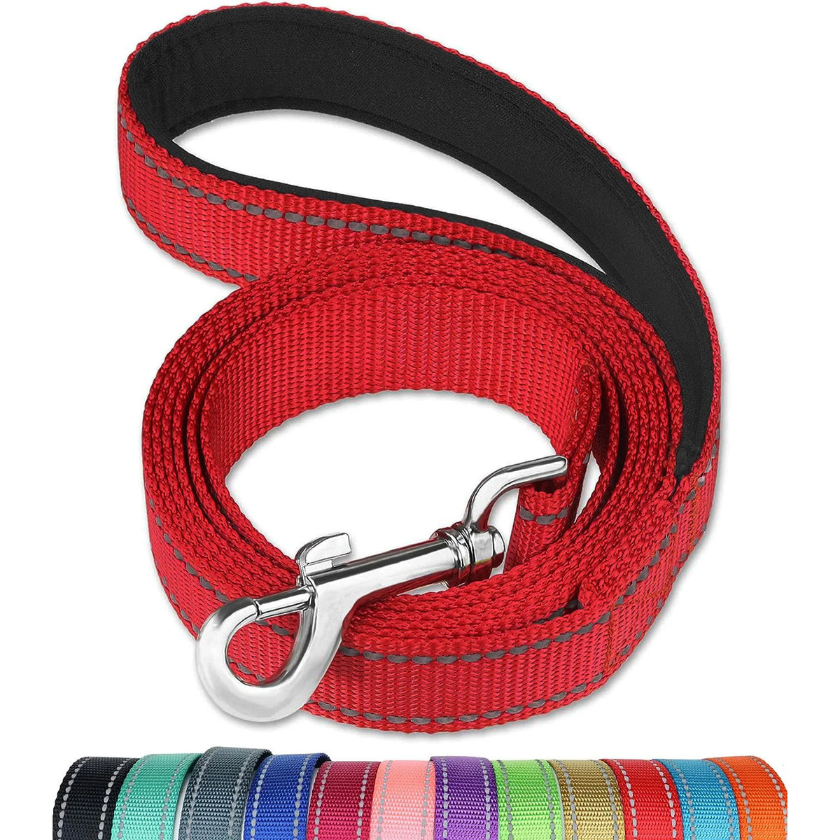 Reflective Dog Leash | Soft Padded Handle for Small & Medium Dogs