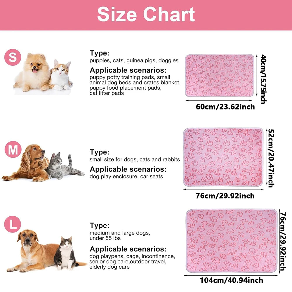 Puppy Blanket — Ultra-Soft Paw Print Pet Blanket for Dogs & Cats