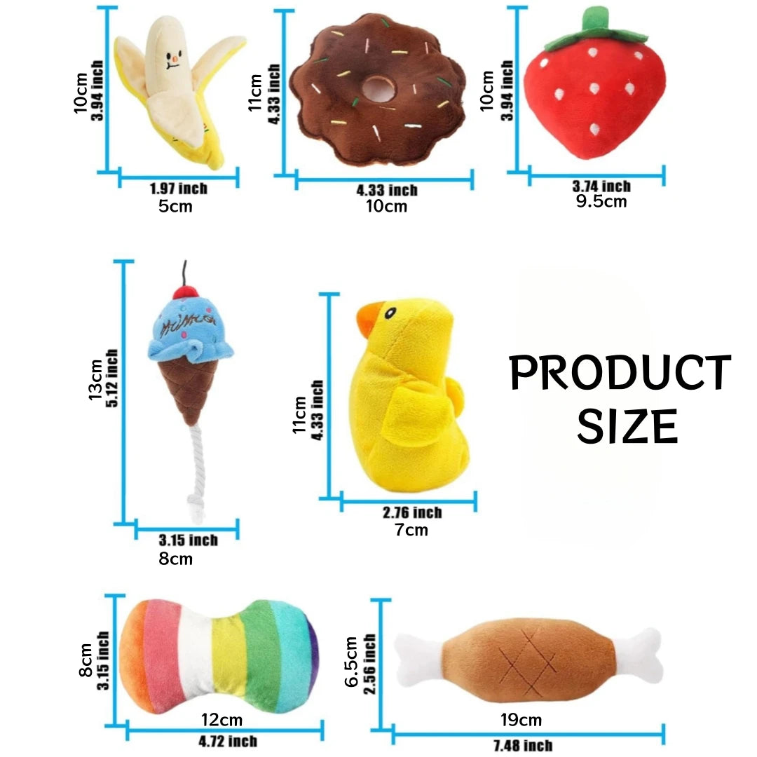 Puppy Toy Set — 7-Piece Plush, Squeaky & Chew Bundle