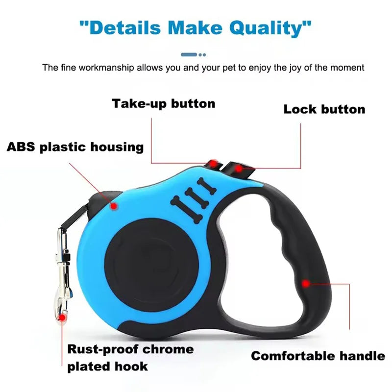 TS2K Puppies Retractable Dog Leash