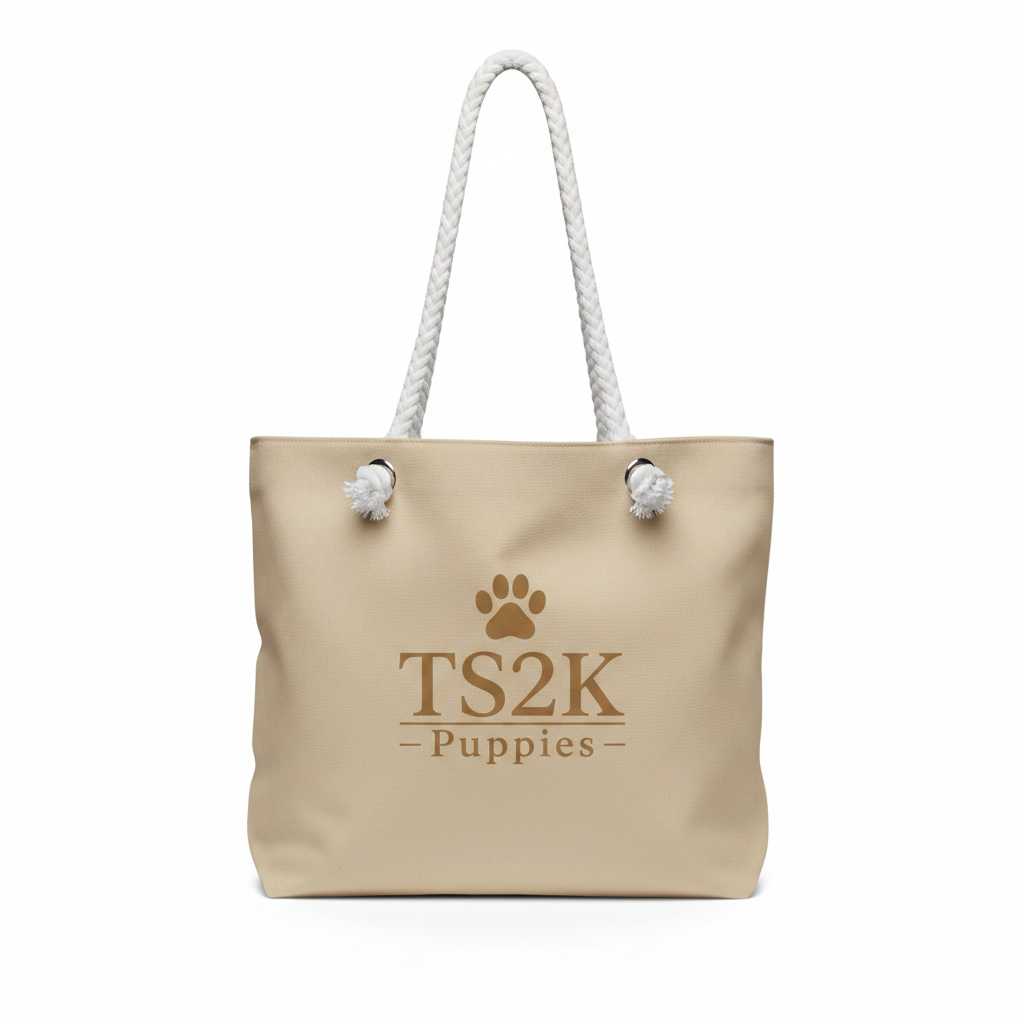 Beige Tote - Paw Print