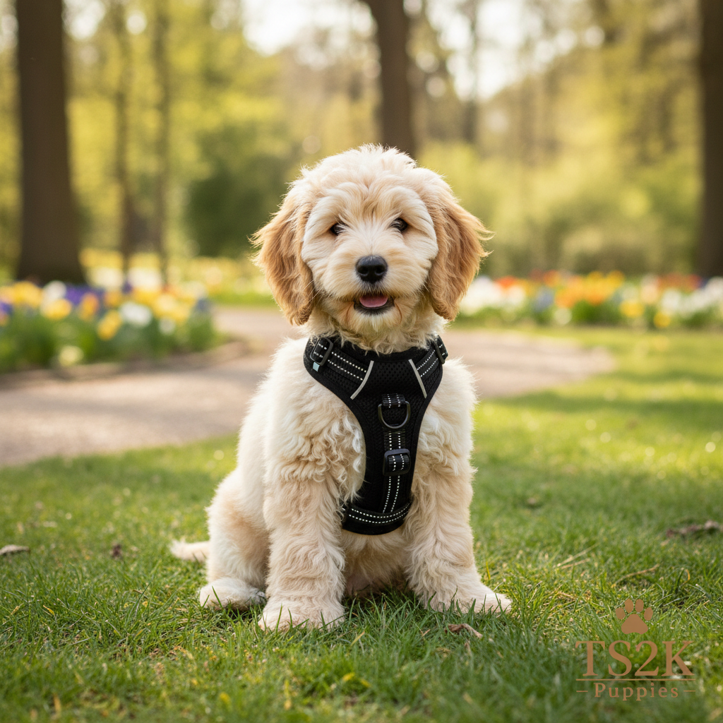 Black Harness Cavapoo