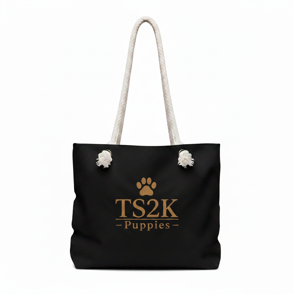 Black Tote - Paw Print