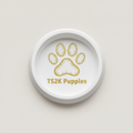 TS2K Puppies Travel Water Bowl - Paw Print logo