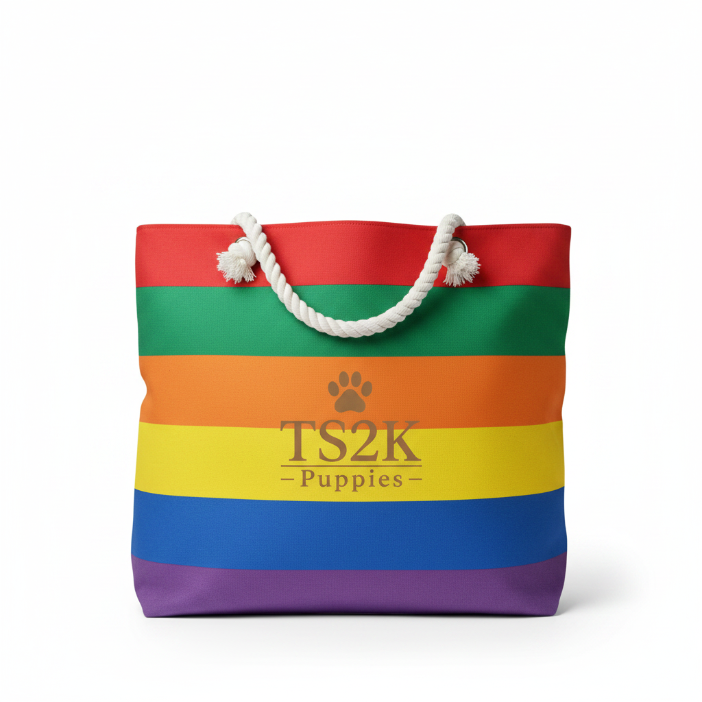 Rainbow Tote - Paw Print